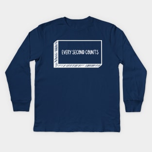 Every Second Counts Kids Long Sleeve T-Shirt